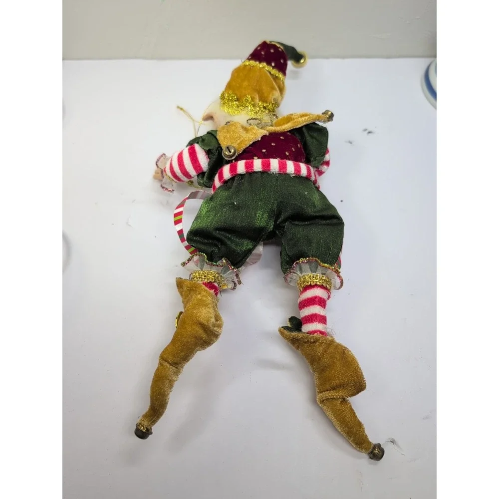Elf Christmas Santa Elf  Poseable 16 In Christmas Tree Ornament Elf Decor Elves
